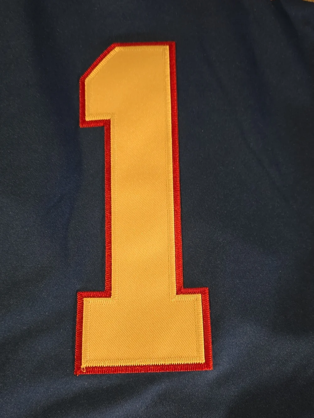 Nike Mens Blue Giants #1 NFL Jersey with Red & White Trim Size XXL